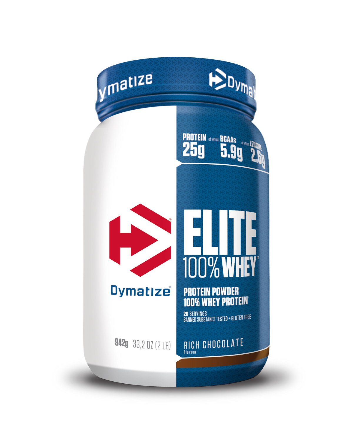 DYMATIZE Elite 100% Whey Protein 942 g – Rich Chocolate