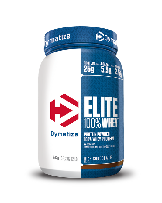 DYMATIZE Elite 100% Whey Protein 942 g – Rich Chocolate