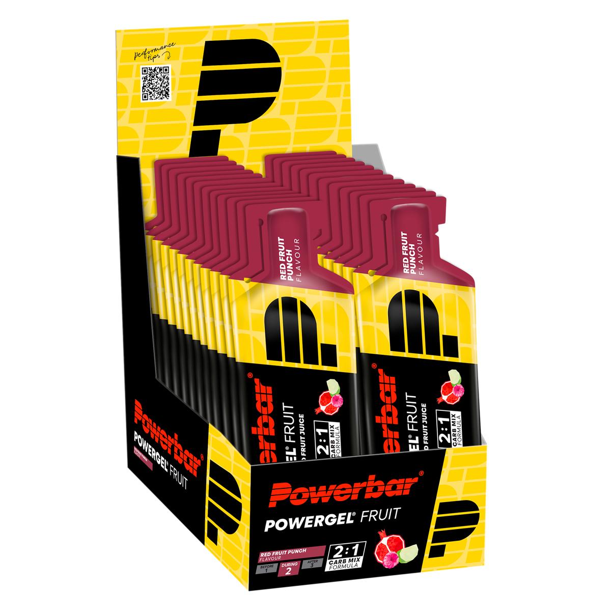 POWERBAR PowerGel Fruit - 24 x 41 g - Red Fruit Punch