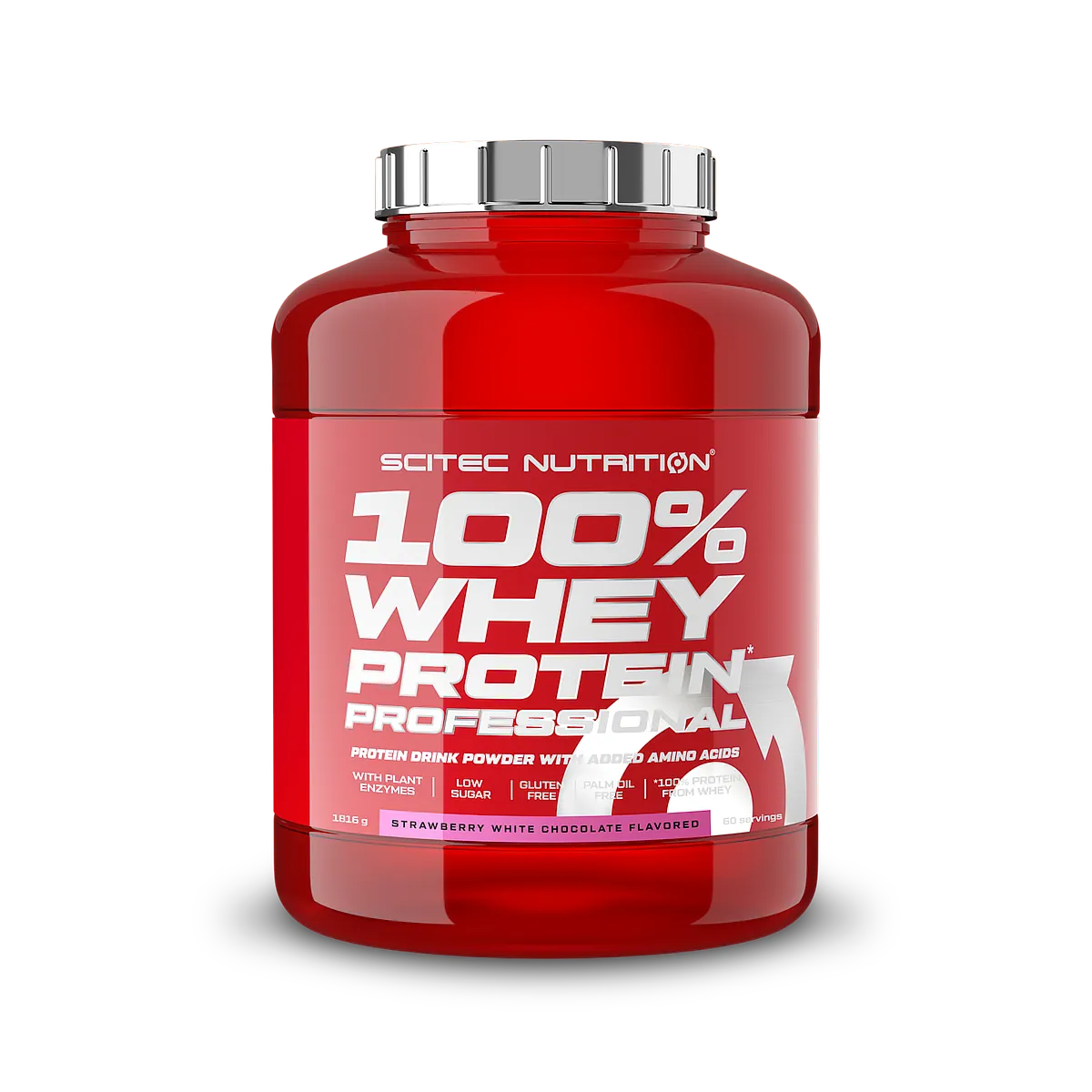 Scitec 100% Whey Protein Professional 1816 g – Erdbeer-Weiße Schokolade