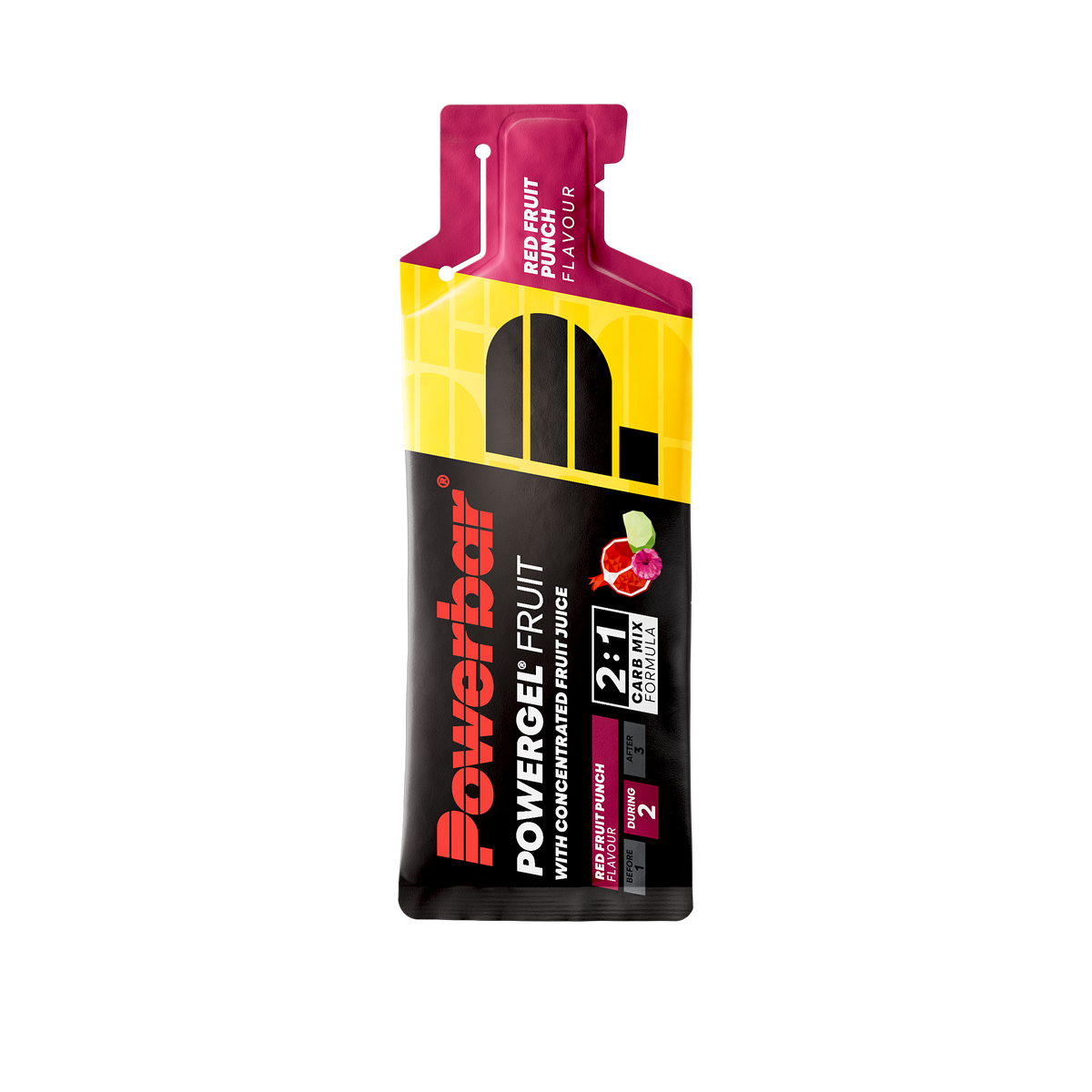 POWERBAR PowerGel Fruit - 4 x 41 g - Red Fruit Punch