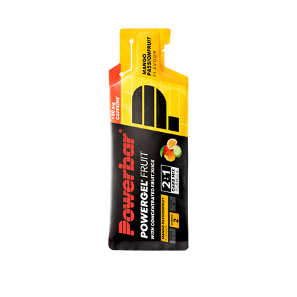 POWERBAR PowerGel Fruit - 4 x 41 g - Mango Passionfruit (+ Koffein)