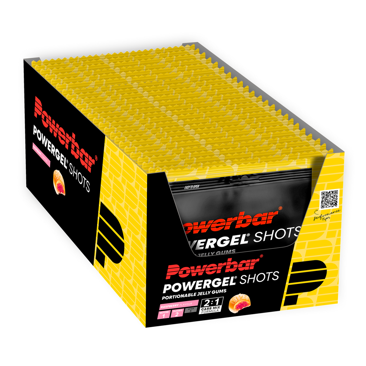 POWERBAR PowerGel Shots - 24 x 60 g - Raspberry