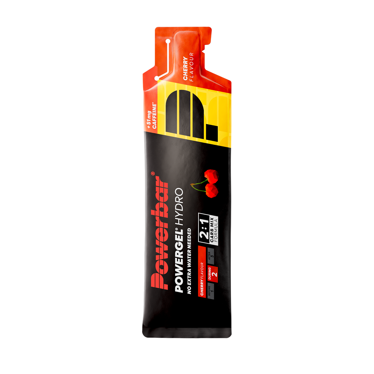 POWERBAR PowerGel Hydro - 4 x 67 ml - Cherry (+ Koffein)