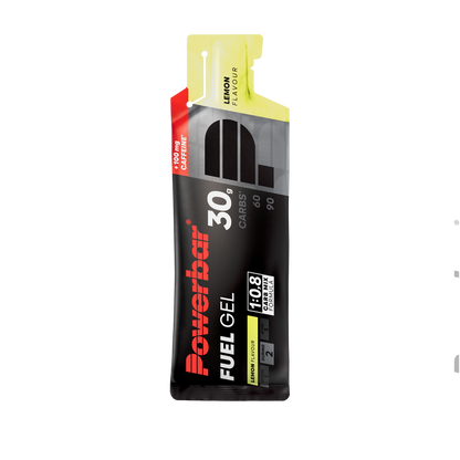 POWERBAR Fuel Gel 30 - 4 x 50 ml - Lemon + Caffeine
