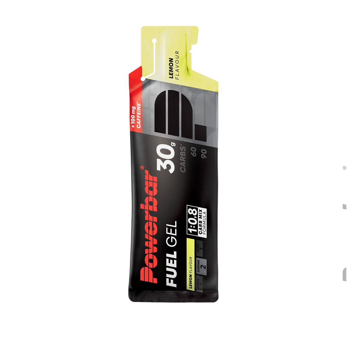POWERBAR Fuel Gel 30 - 12 x 50 ml - Lemon + Caffeine