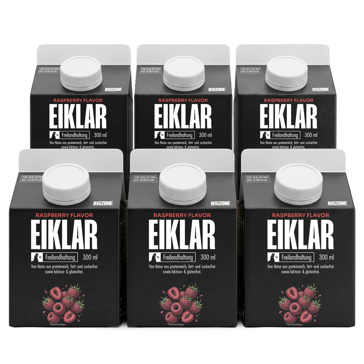 BIG ZONE Eiklar Ready 2 Drink - 6 x 300 g Himbeere