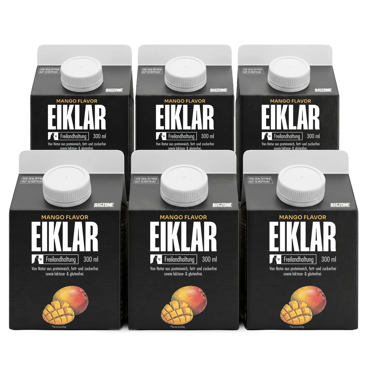 BIG ZONE Eiklar Ready 2 Drink - 6 x 300 g Mango