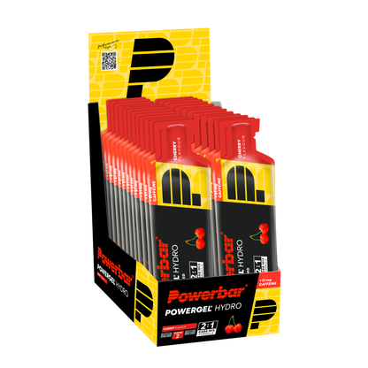 POWERBAR PowerGel Hydro - 24 x 67 ml - Cherry (+ Koffein)