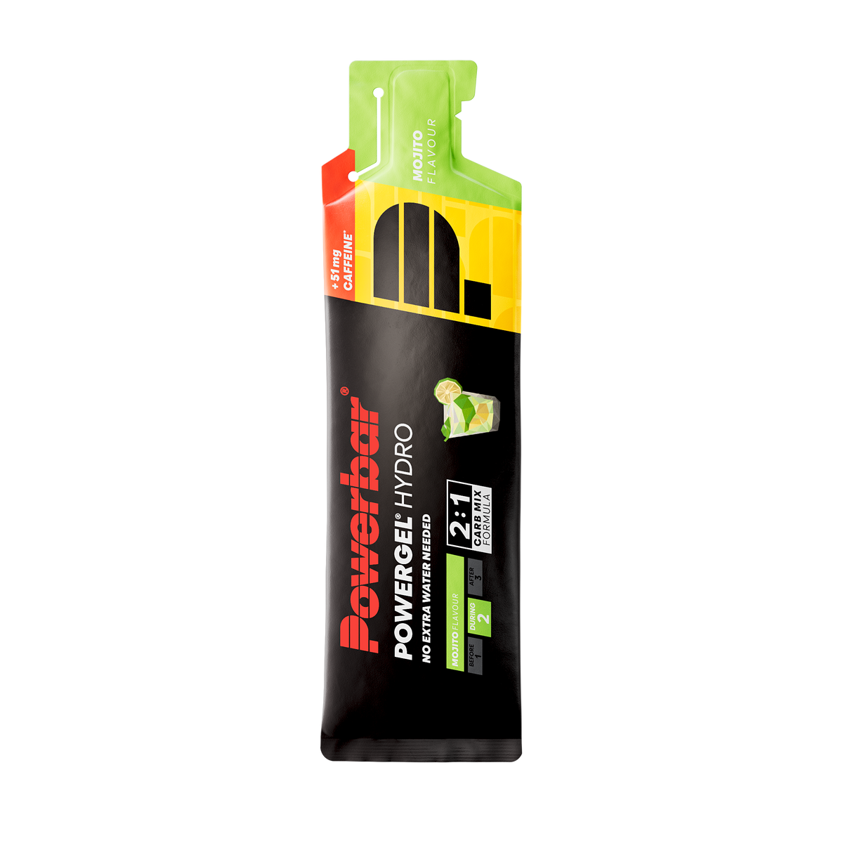 POWERBAR PowerGel Hydro - 4 x 67 ml - Mojito (+ Koffein)