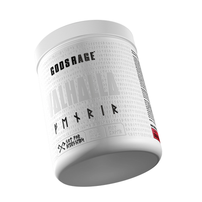 GODSRAGE Valhalla Fenrir White Pump 500 g, Dose schräg von oben