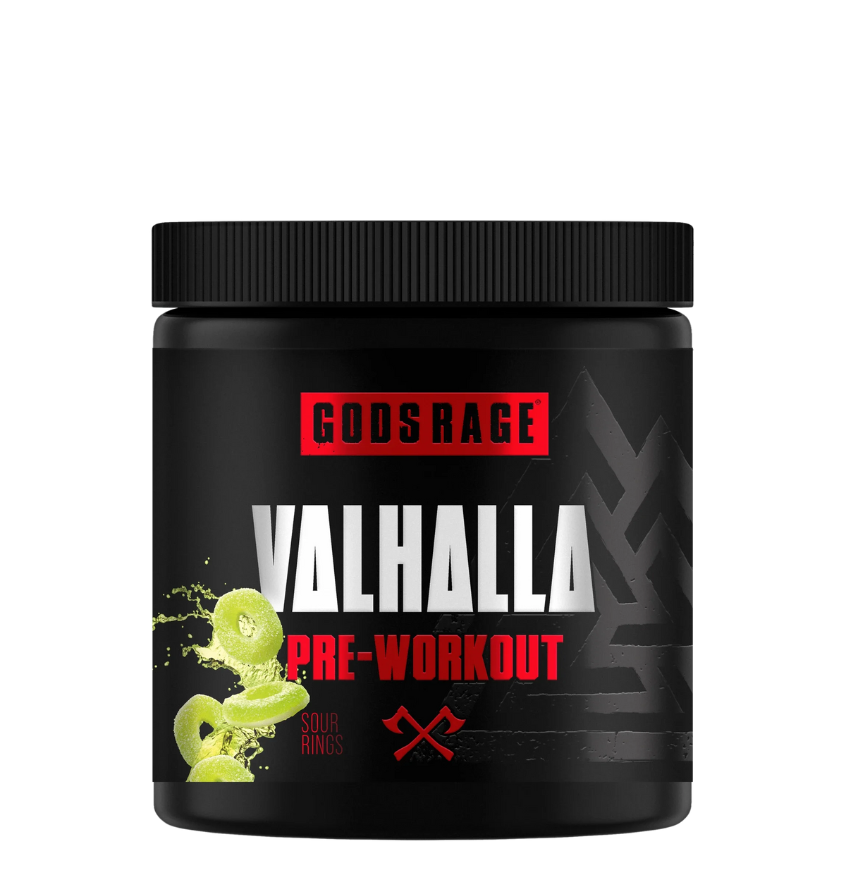 GODSRAGE Valhalla Pre-Workout 400 g – Sour Apple Rings