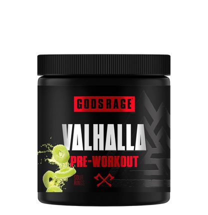 GODSRAGE Valhalla Pre-Workout 400 g – Sour Apple Rings