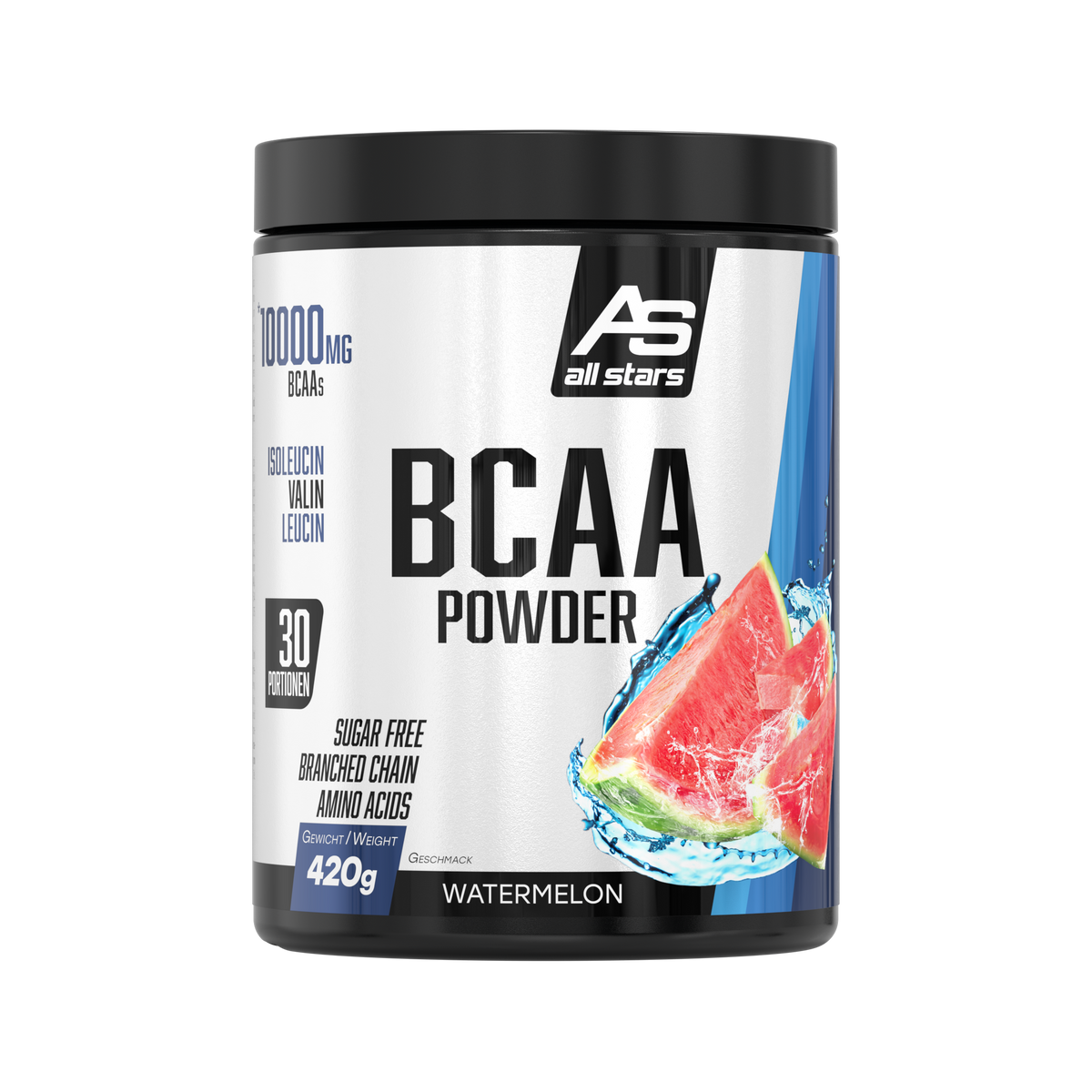 ALL STARS BCAA Powder 420 g Watermelon, Dose Vorderseite