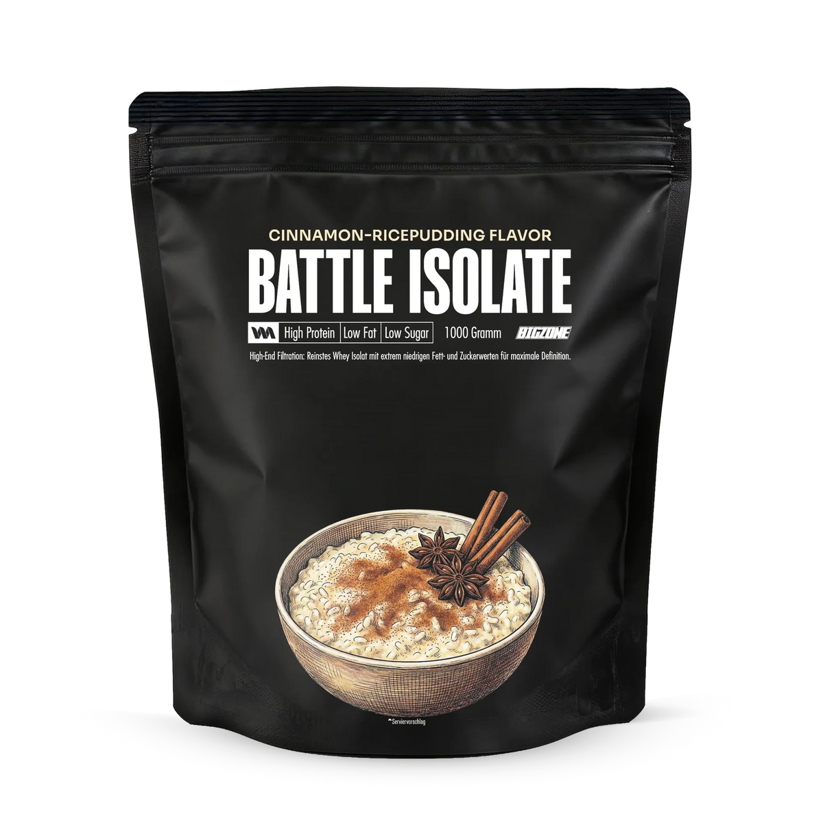 BIG ZONE Battle Isolate - 1000 g Milchreis Zimt