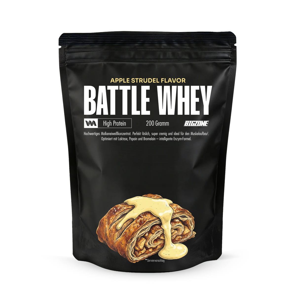 BIG ZONE Battle Whey Mini - 200 g Apfelstrudel