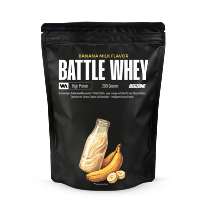 BIG ZONE Battle Whey Mini - 200 g Bananen-Milch