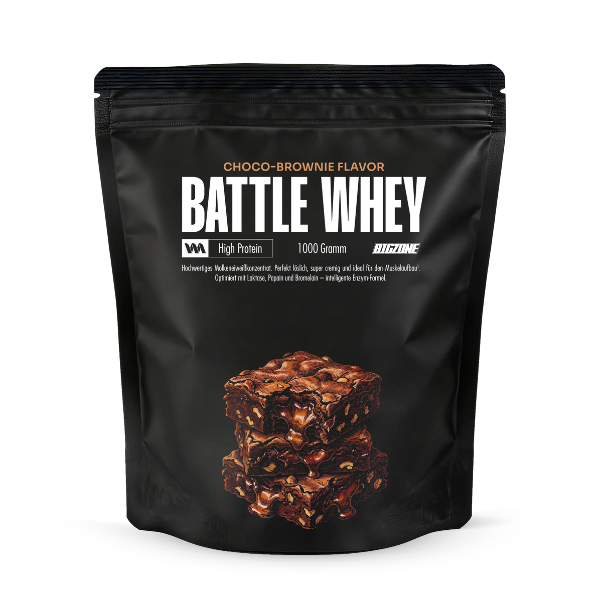 BIG ZONE Battle Whey - 1000 g Schoko Brownie