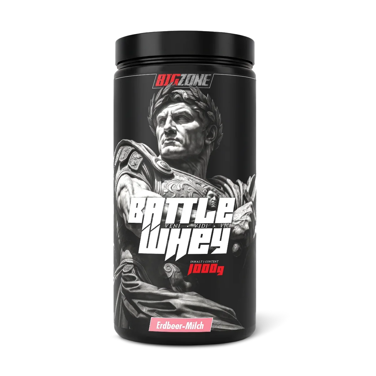 BIG ZONE Battle Whey - 1000 g Erdbeer Milch
