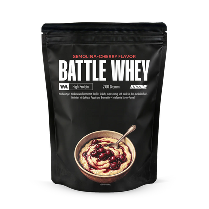 BIG ZONE Battle Whey Mini - 200 g Grießbrei-Kirsch