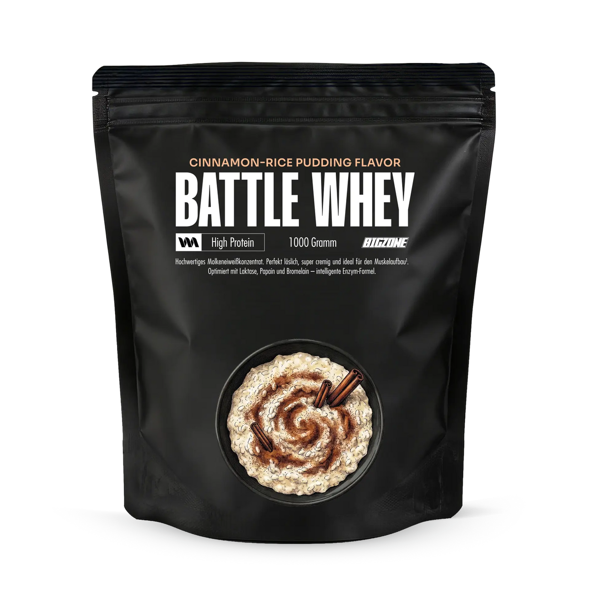 BIG ZONE Battle Whey - 1000 g Milchreis Zimt
