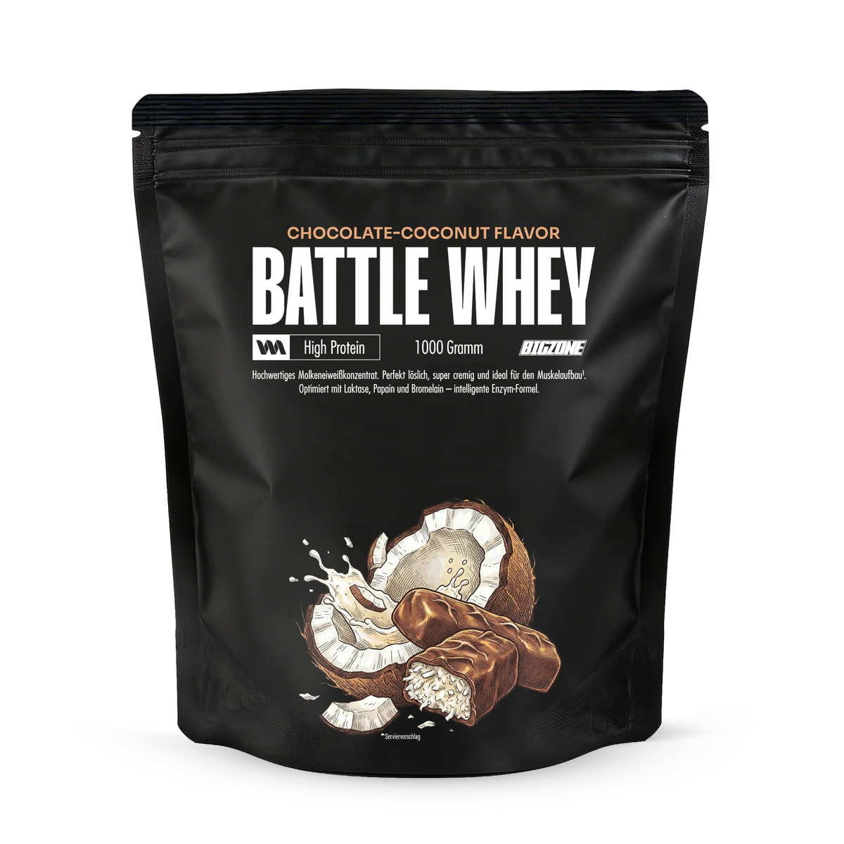 BIG ZONE Battle Whey - 1000 g Schoko Kokos
