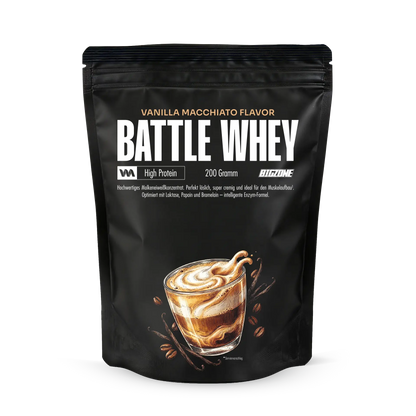 BIG ZONE Battle Whey Mini - 200 g Vanilla Macchiato
