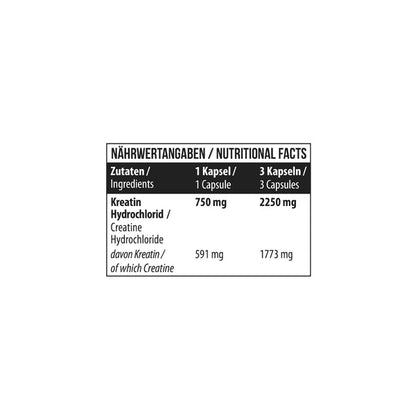 MST Creatine HCL 90 Caps.