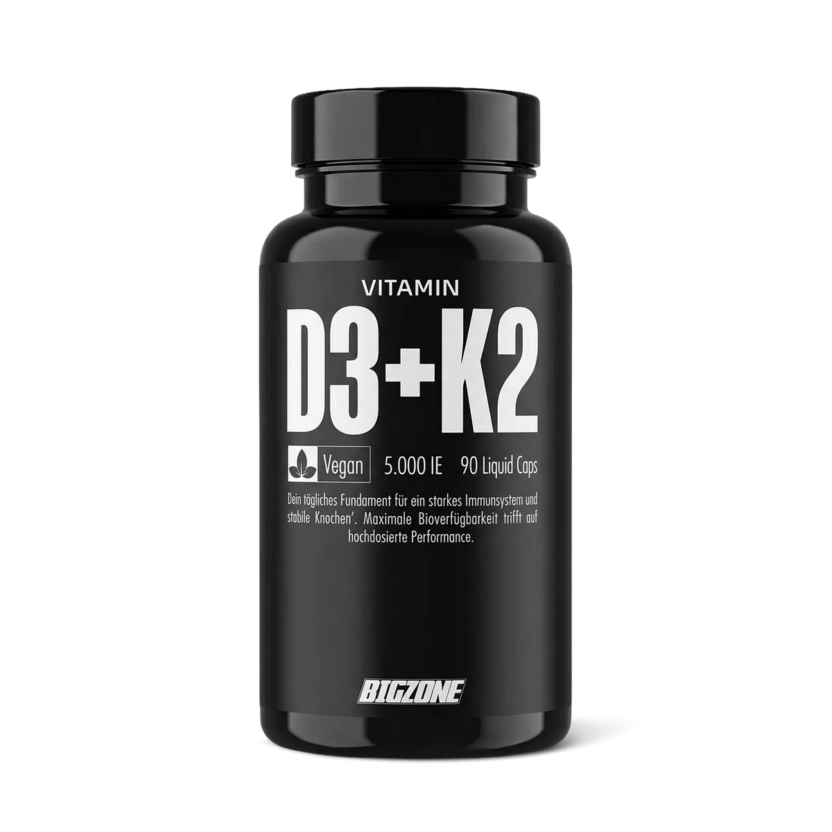 BIG ZONE Vitamin D3 + K2 Liquid Caps - 90 Kapseln