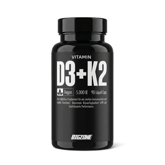 BIG ZONE Vitamin D3 + K2 Liquid Caps - 90 Kapseln