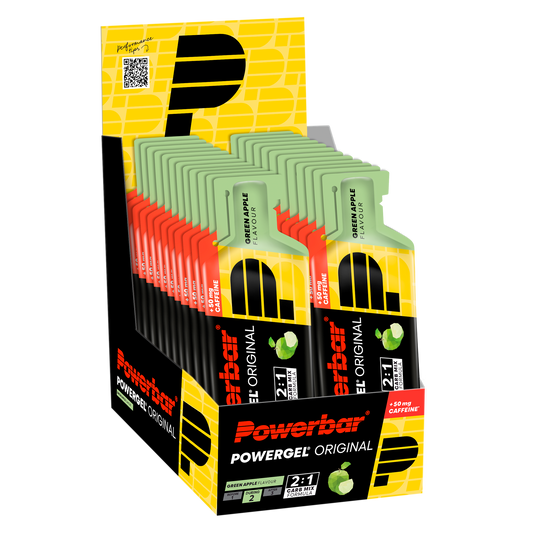POWERBAR PowerGel Original - 24 x 41 g - Green Apple (+ Koffein)