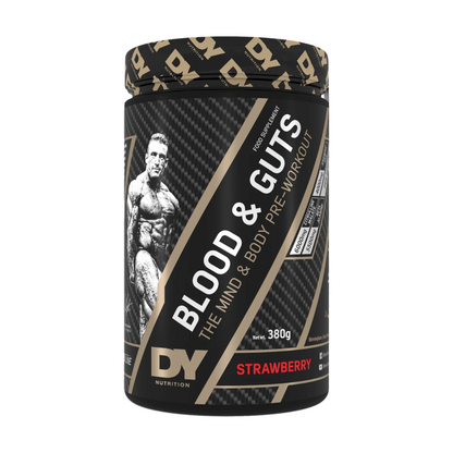 DY Nutrition Blood & Guts 380 g Strawberry, Dose Vorderseite