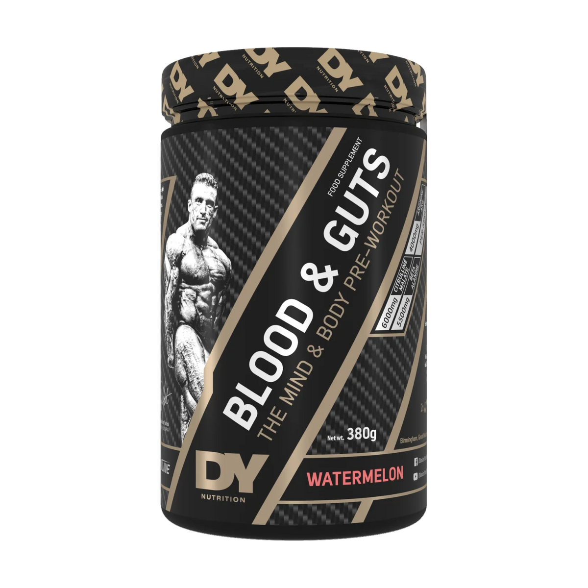 DY Nutrition Blood & Guts 380 g Watermelon, Dose Vorderseite