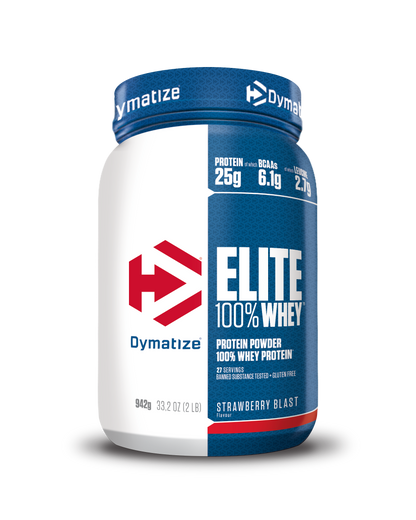 DYMATIZE Elite 100% Whey Protein 942 g – Strawberry Blast