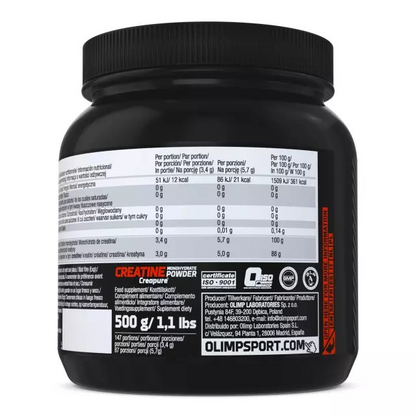 OLIMP Creatine Monohydrate Powder (Creapure) - 500g