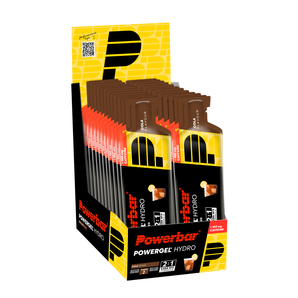 POWERBAR PowerGel Hydro - 24 x 67 ml - Cola (+ Koffein)