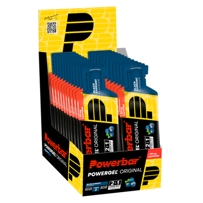 POWERBAR PowerGel Original - 24 x 41 g - Black Currant (+ Koffein)