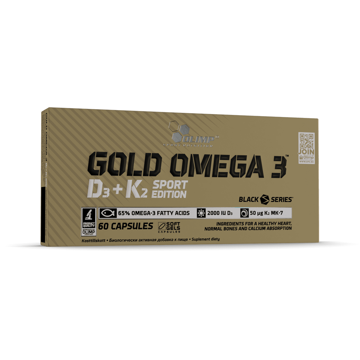 Olimp Gold Omega 3™ D3+K2 Sport Edition - 60 Kapseln