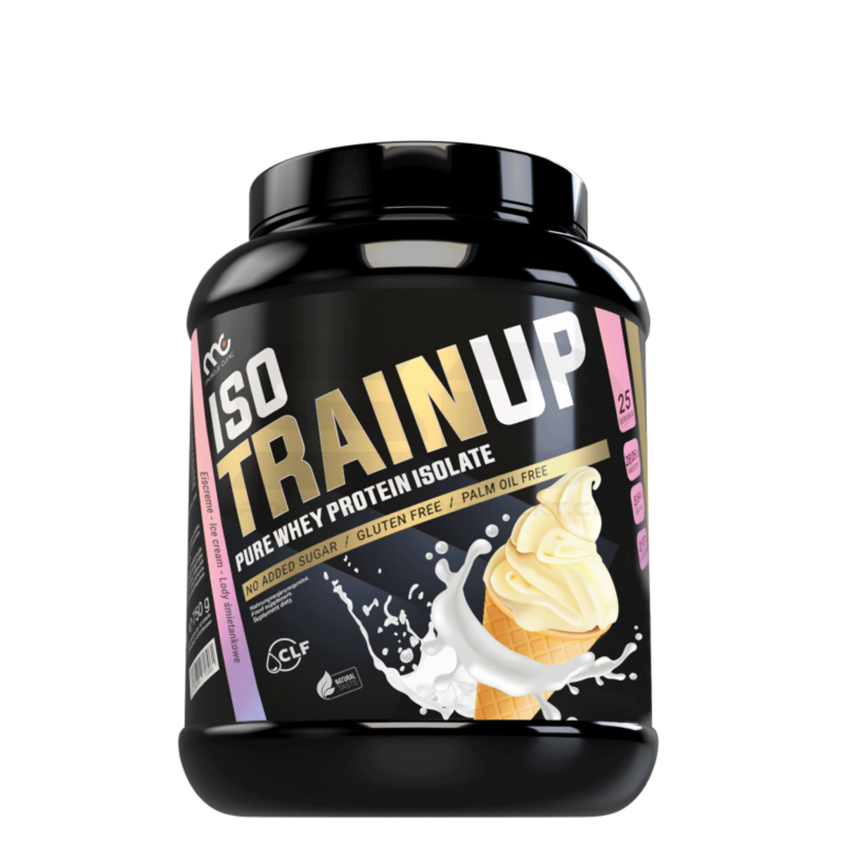 MUSCLE CLINIC Isolate TrainUp 750 g Eiscreme