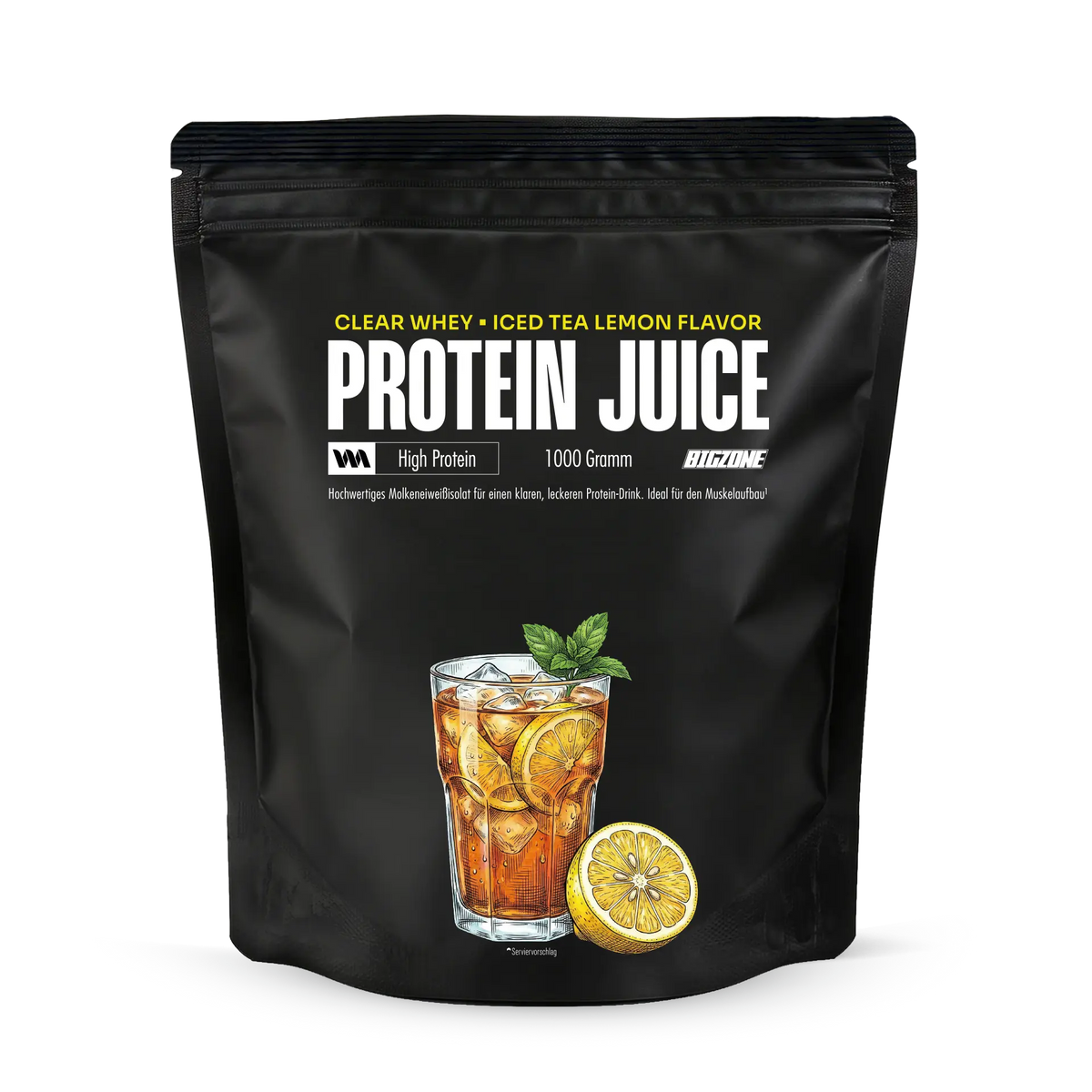 BIG ZONE Clear Whey Protein Juice - 1000 g Eistee Zitrone