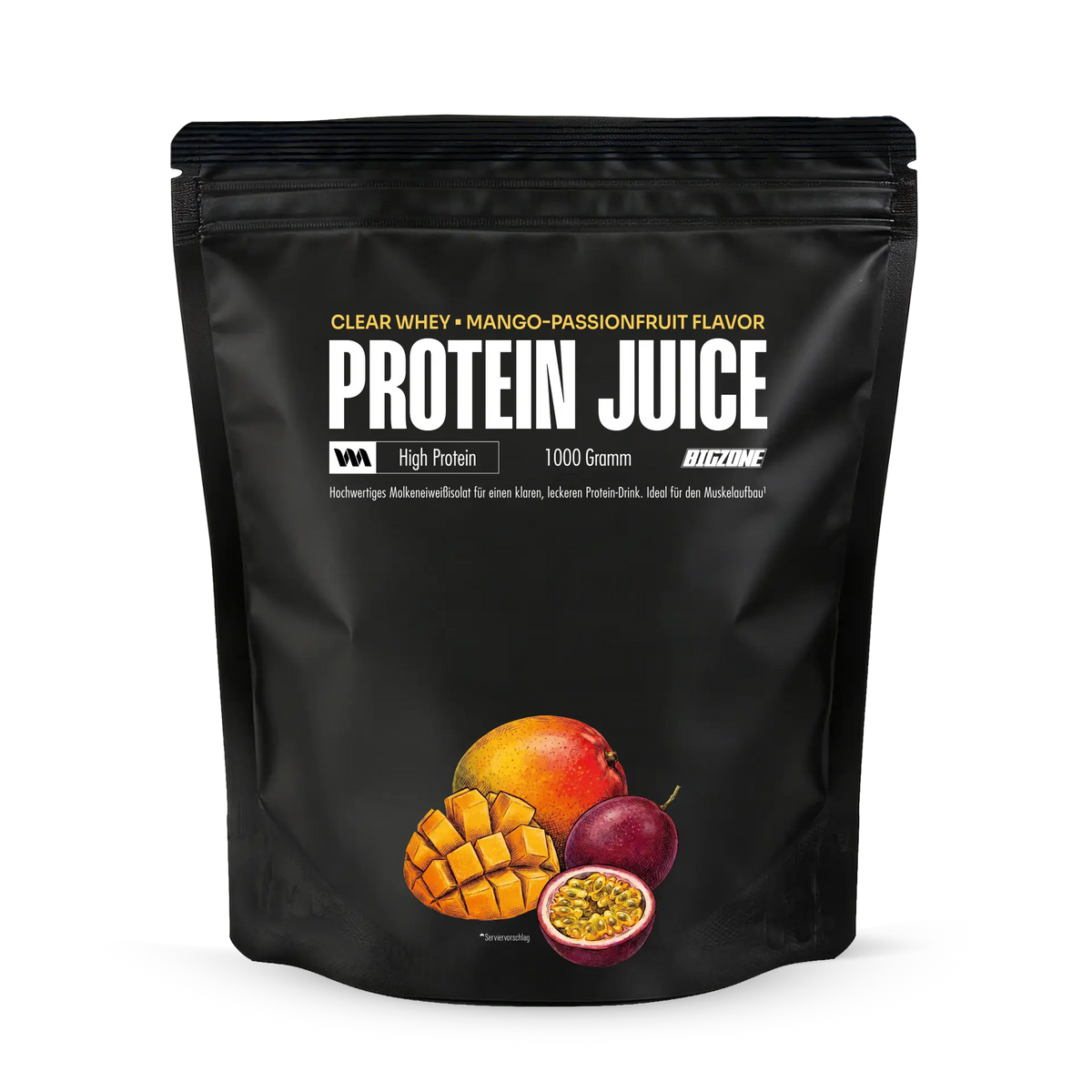 BIG ZONE Clear Whey Protein Juice - 1000 g Mango Maracuja