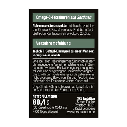 SRS OMEGA 3 60 Caps