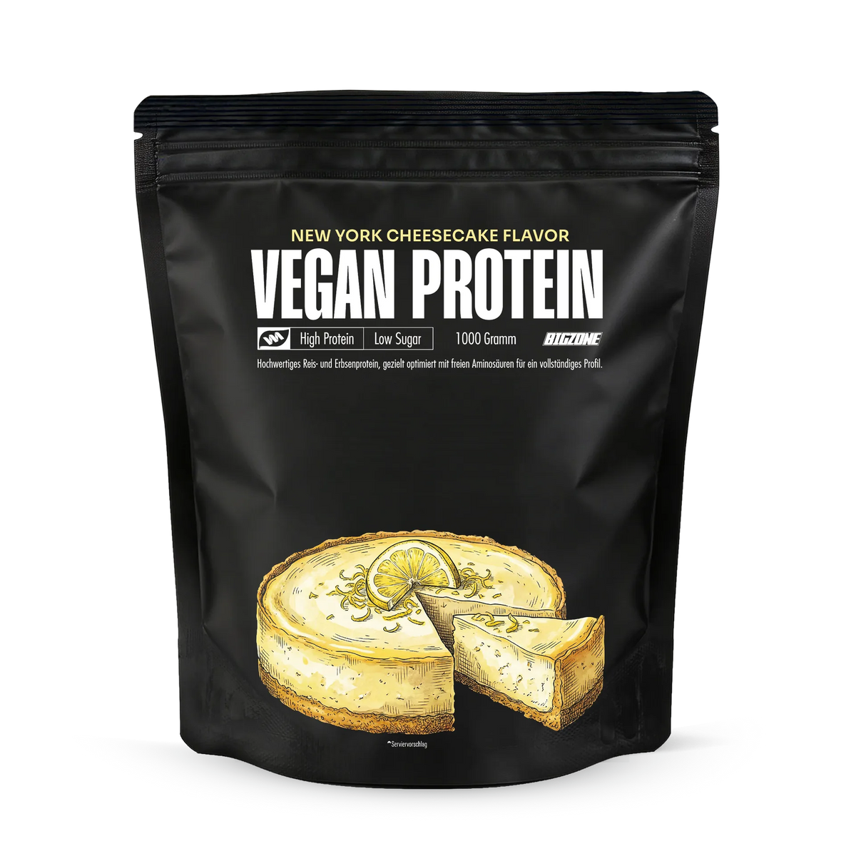 BIG ZONE Vegan Protein - 1000 g N.Y Cheesecake