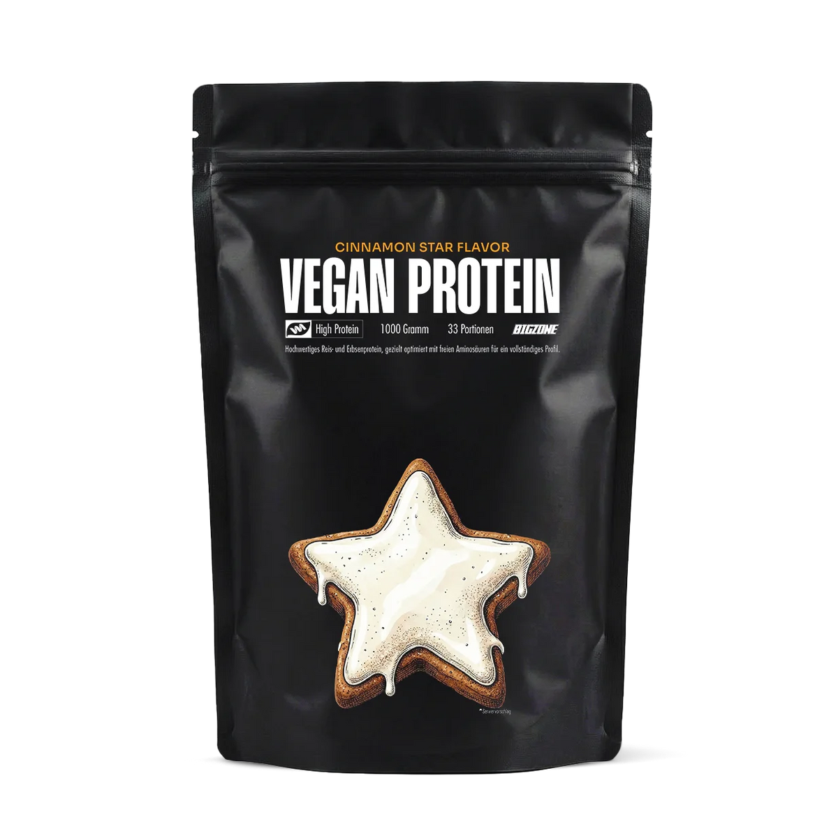 BIG ZONE Vegan Protein - 1000 g Zimtstern