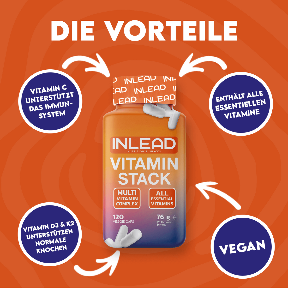Inlead Vitamin Stack – 120 Caps